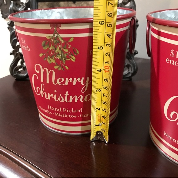 🎄Set/2 Vintage Style Christmas Containers - Picture 6 of 7